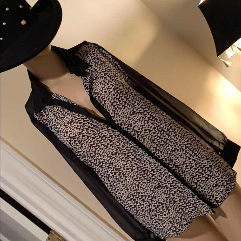 Sheer button down beauty!